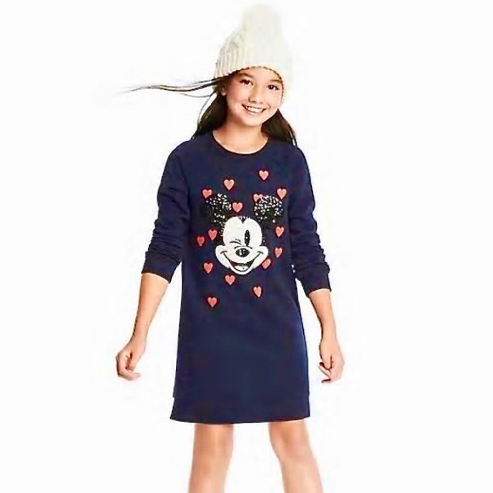 Gap girls  sweater dress with Mickey print